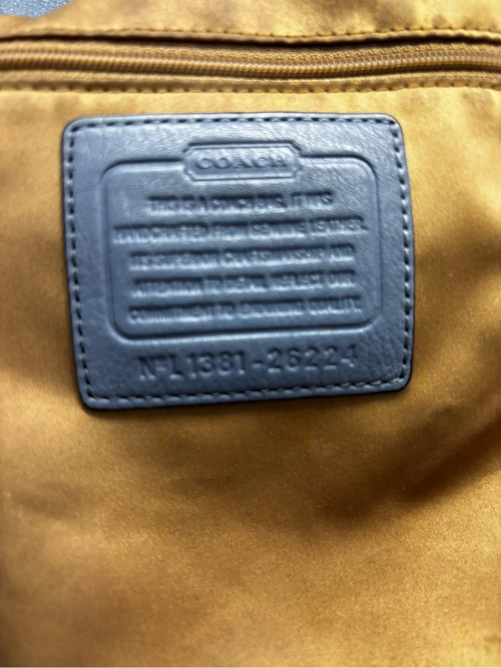 COACH Madison Small Phoebe Blue Pebbled Leather Shoulder Bag Hobo 26224